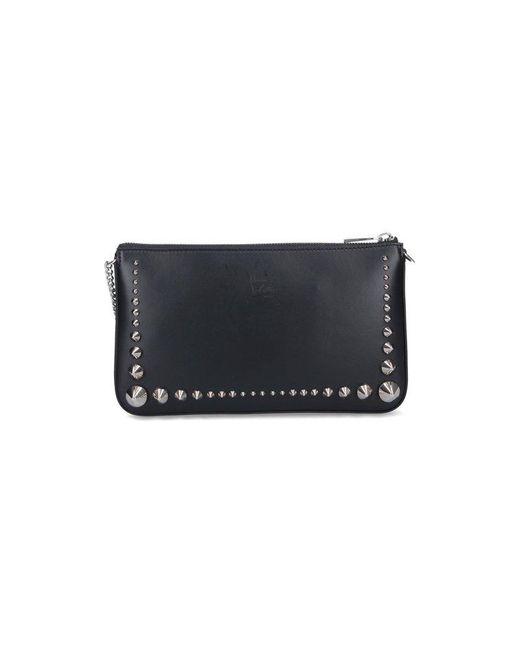 Spiked store clutch bag