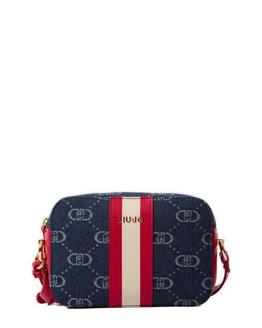 Liu Jo Red Jacquard Crossbody Bag