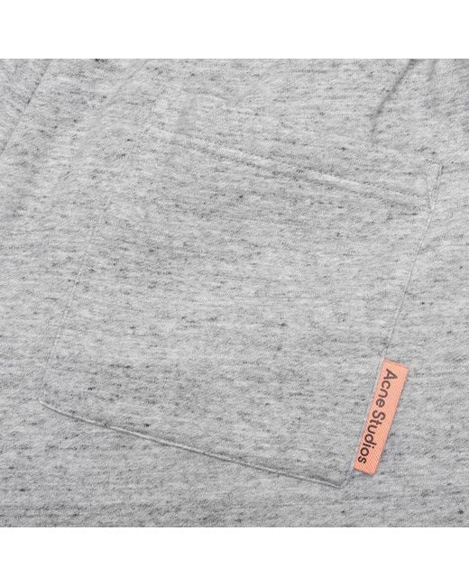 Acne Gray Straight-Leg Track Trousers for men
