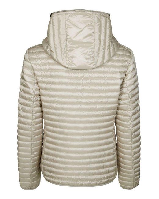Save The Duck Gray Alexa Hooded Puffer Jacket