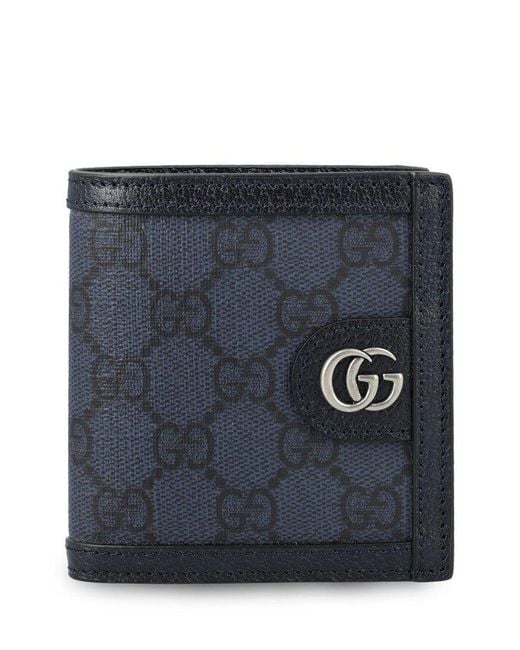 Gucci Blue Ophidia gg Coated-canvas Wallet for men
