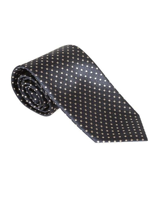 Tom Ford Blue Polka Dot Patterned Tie for men