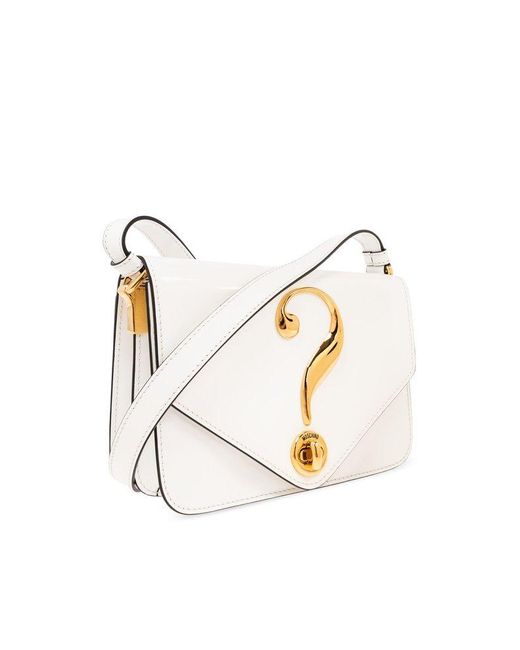 Moschino White Shoulder Bag From The '40th Anniversary' Collection,