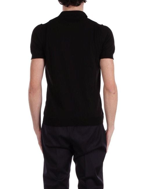 Tagliatore Black T-Shirts And Polos for men