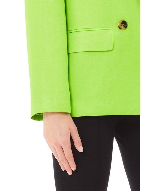 Liu Jo Green Double-Breasted Blazer