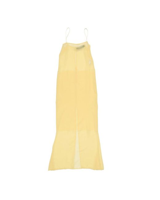 Jacquemus Yellow Long Sheer Dress