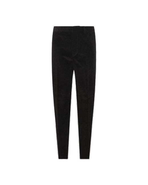 DSquared² Black Logo Patch Straight-leg Corduroy Trousers for men