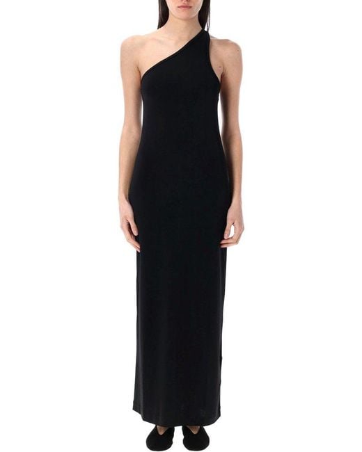 By Malene Birger Black Agnes One-Shoulder Maxi Dress