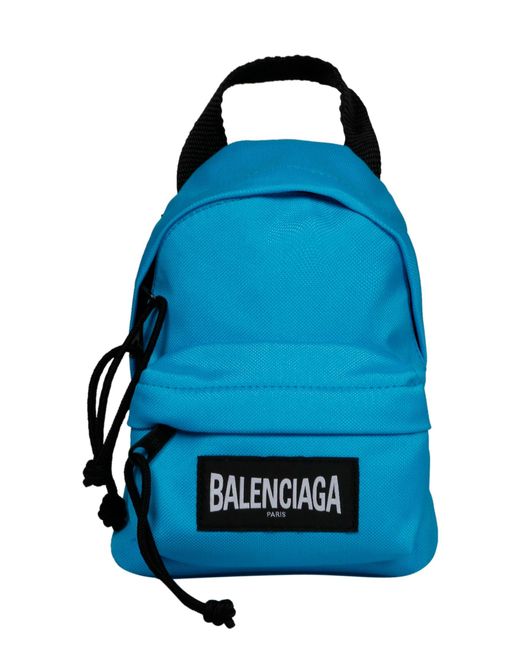 Balenciaga Blue Oversized Mini Backpack