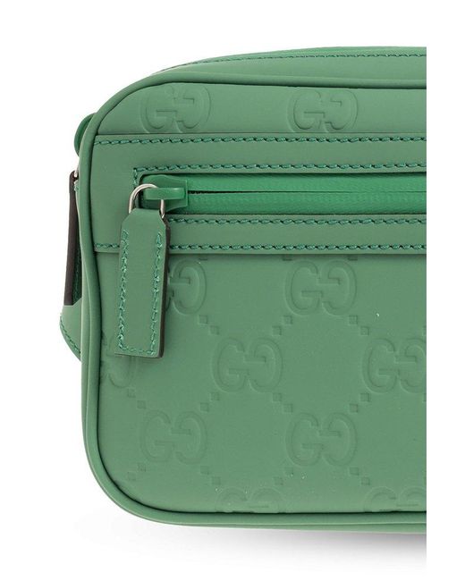 Gucci Green Monogrammed Belt Bag, for men