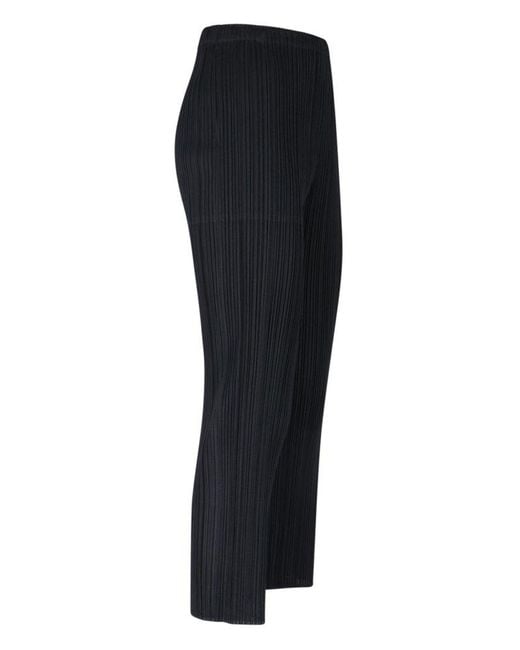 Pleats Please Issey Miyake Blue Pants & Shorts
