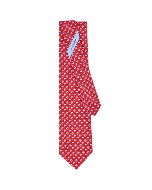 Ferragamo Red Ties for men