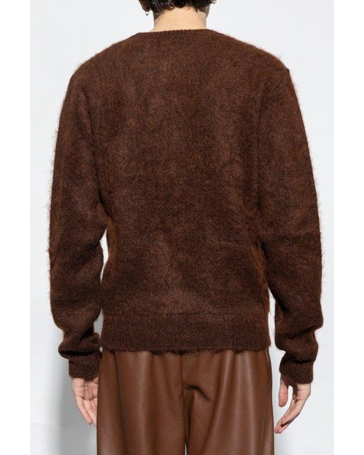 Amiri Brown Patched Sweater for men
