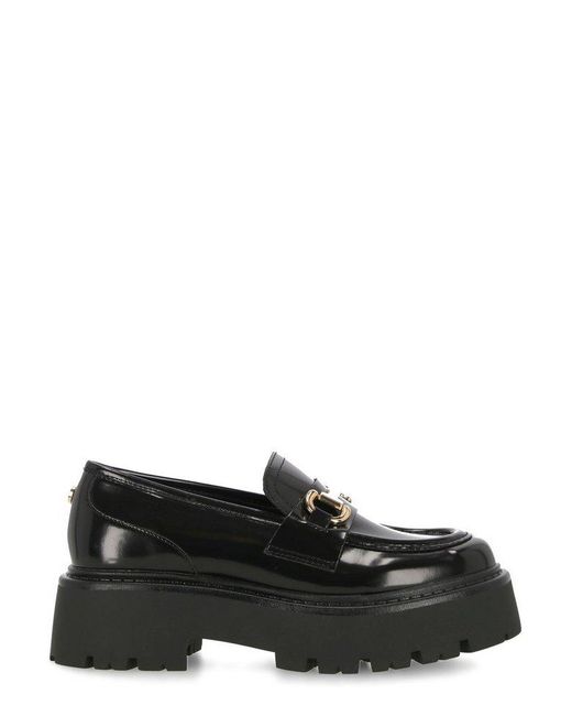 Steve Madden Black Occupy Flats