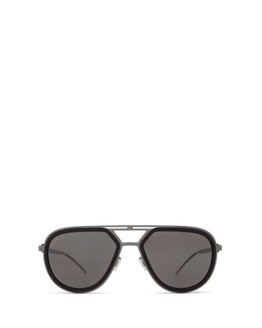 Mykita Gray Cypress Oversized Frame Sunglasses