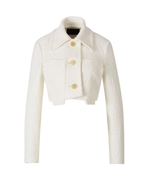 Proenza Schouler White Cropped Tweed Jacket