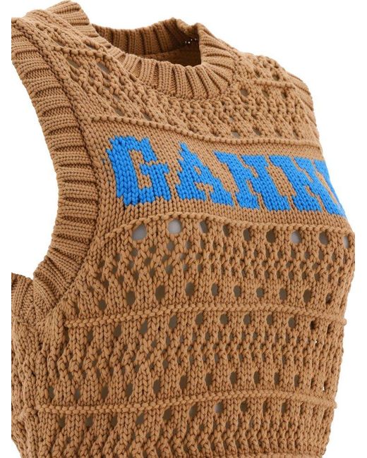 Ganni Blue "rope" Vest
