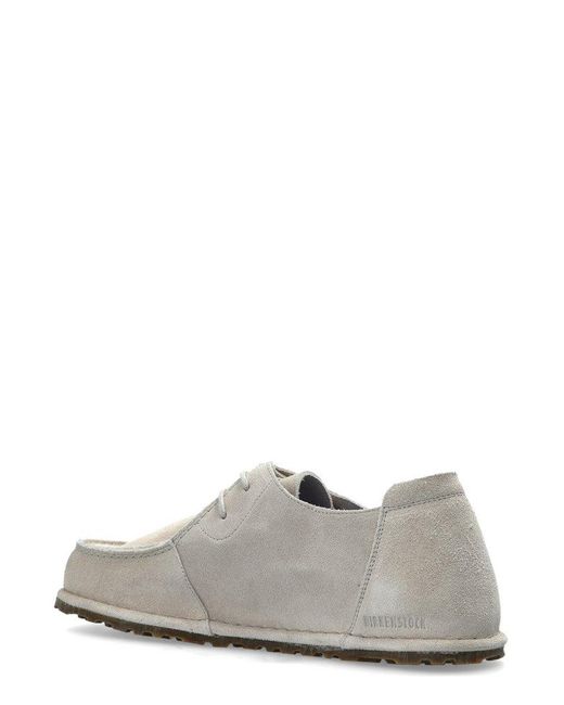 Birkenstock White Utti Lace-Up Loafers for men