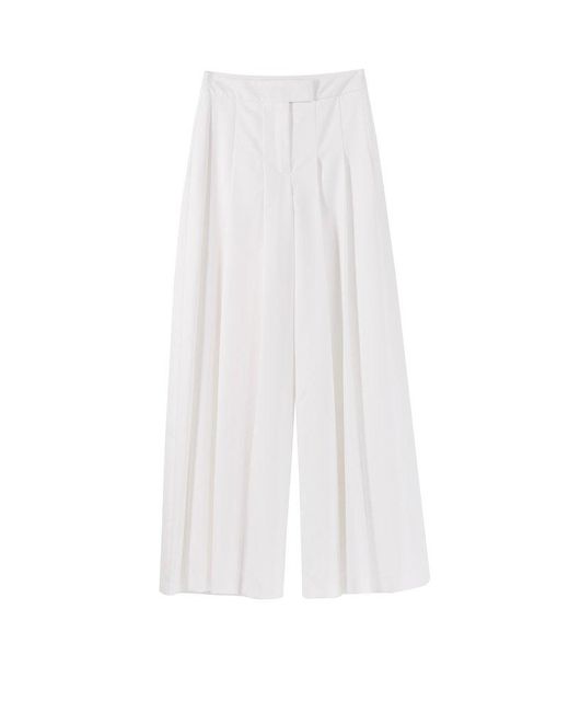 Karl Lagerfeld White Karl Essential Tailored Pants