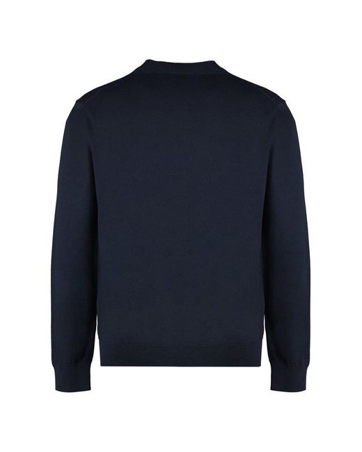 A.P.C. Blue Melville Cotton Crew-neck Sweater for men