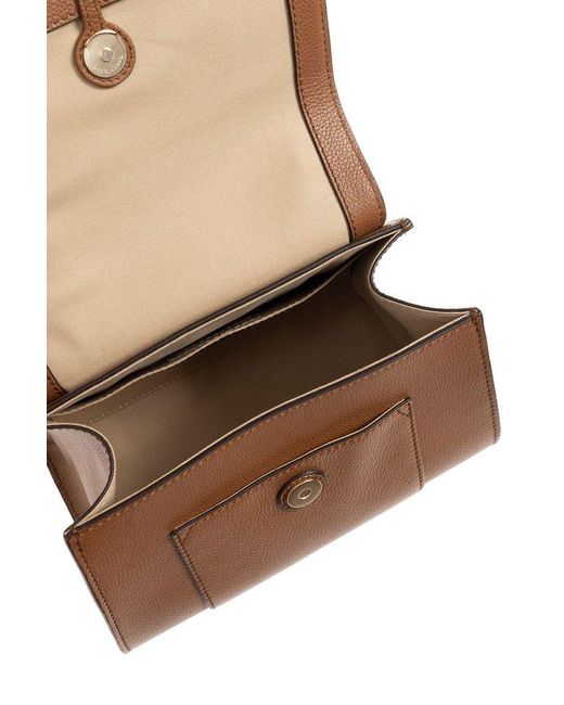 See By Chloé Brown Joan Ladylike Braid-detailed Top Handle Bag