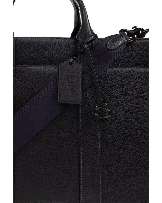 COACH Black Wesley Tote Bag for men