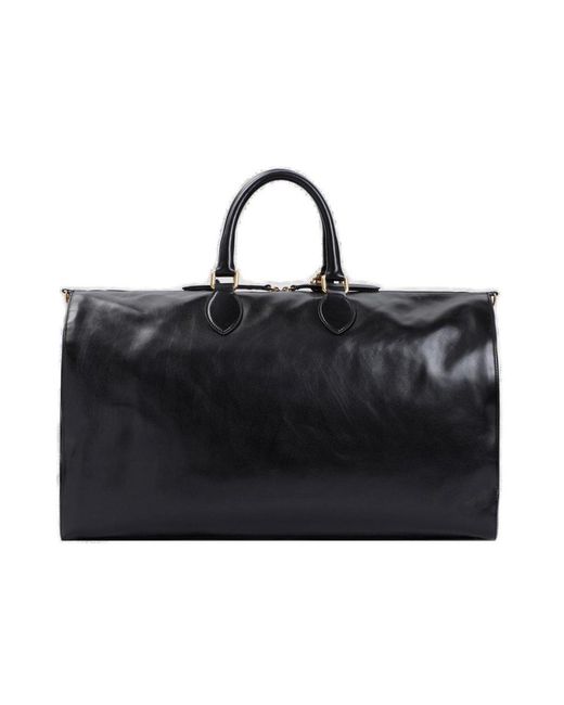 Khaite Black The Pierre Zipped Weekender Bag