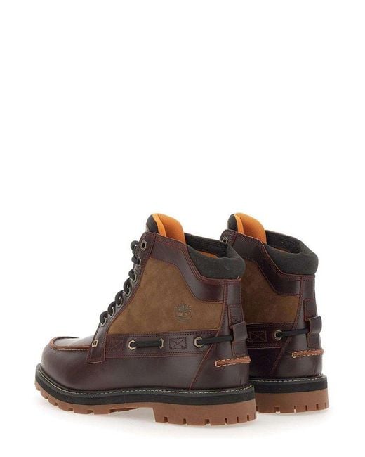 Timberland Brown Lace-Up Boots for men