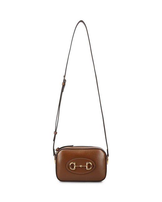 Gucci White Horsebit 1955 Small Shoulder Bag