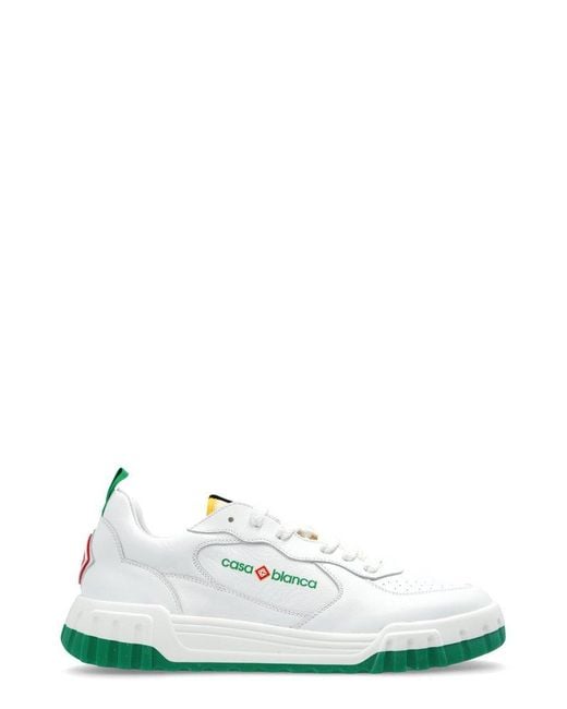 Casablancabrand White The Court Lace-up Sneakers for men