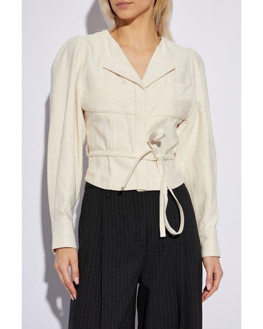 IRO White Tailored Puff Sleeve Jacket