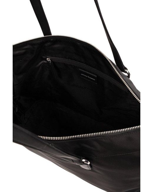 Emporio Armani Black Sustainable Collection Shopper Bag