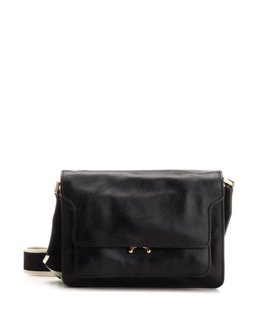 Marni Black Trunk Soft Medium Shoulder Bag