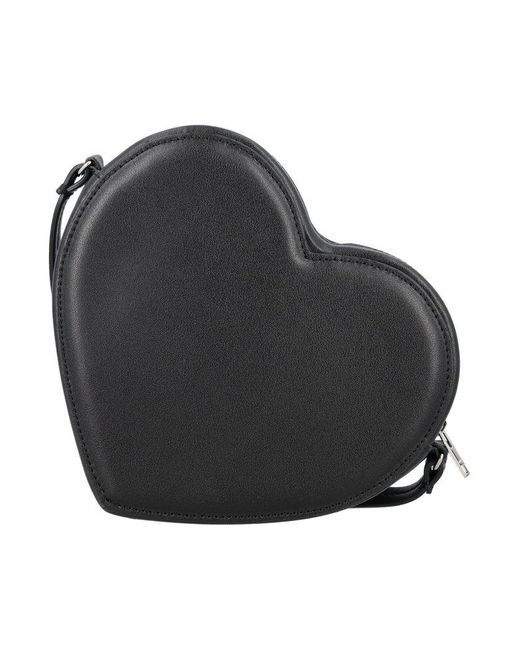 Ambush Black Flat Heart Crossbody Bag