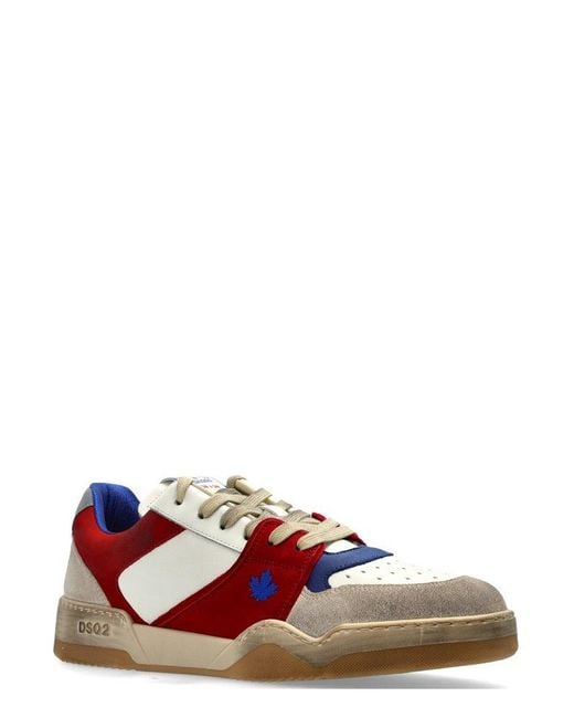 DSquared² Red Spiker Low-Top Sneakers for men
