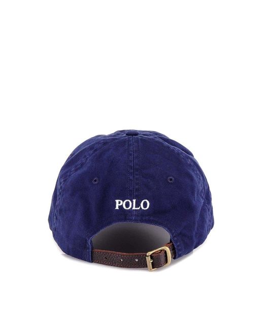 Polo Ralph Lauren Blue Big Pony Chino Ball Cap for men
