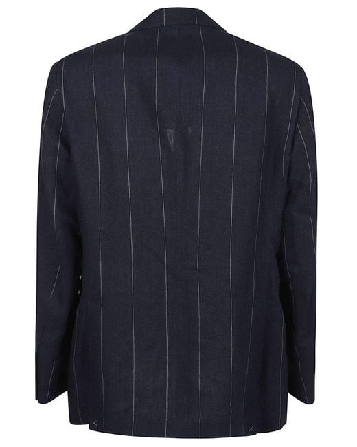 Brunello Cucinelli Blue Luxe Linen Suit For for men