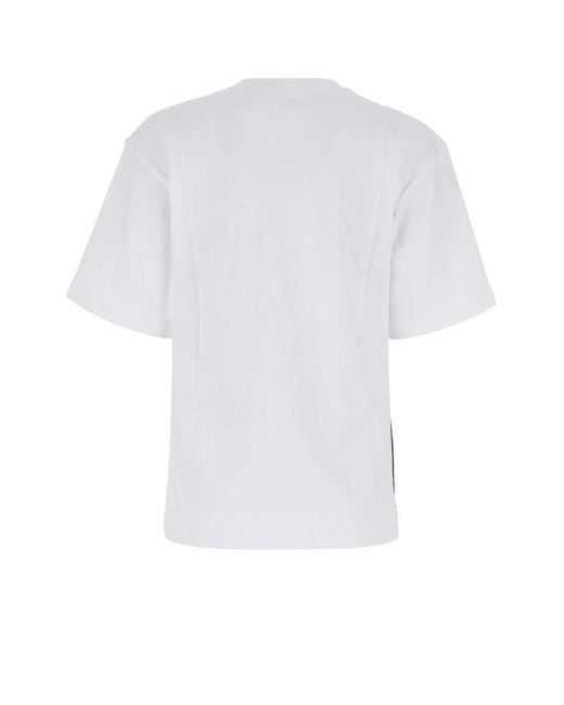 Sportmax White Cotton Dalmata Oversize T-shirt