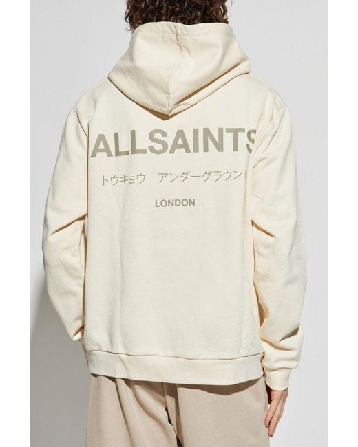 AllSaints Natural Hoodie Sweater for men