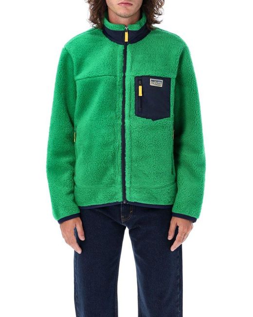 Polo Ralph Lauren Green Sherpa Fleece Jacket for men