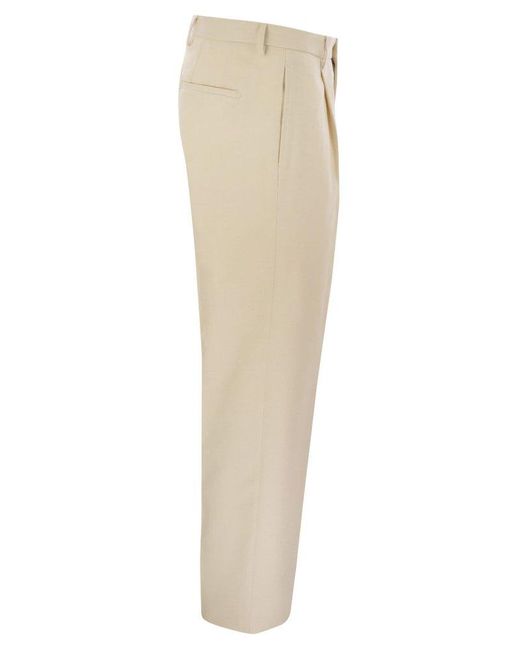 Tagliatore Natural Stretch Cotton-Blend Trousers for men