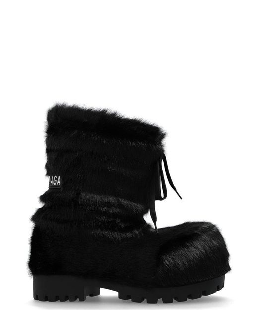 Balenciaga Black Alasca Low Snow Boots