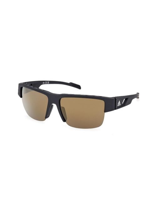 Adidas Black Square Frame Sunglasses for men