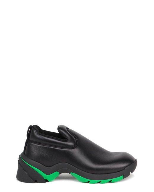 Bottega Veneta Leather Flash Slip-on Sneakers in Black for Men | Lyst Canada