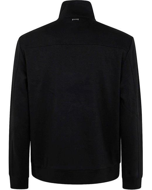 Michael Kors Black Stretch Mock Neck Jacket for men