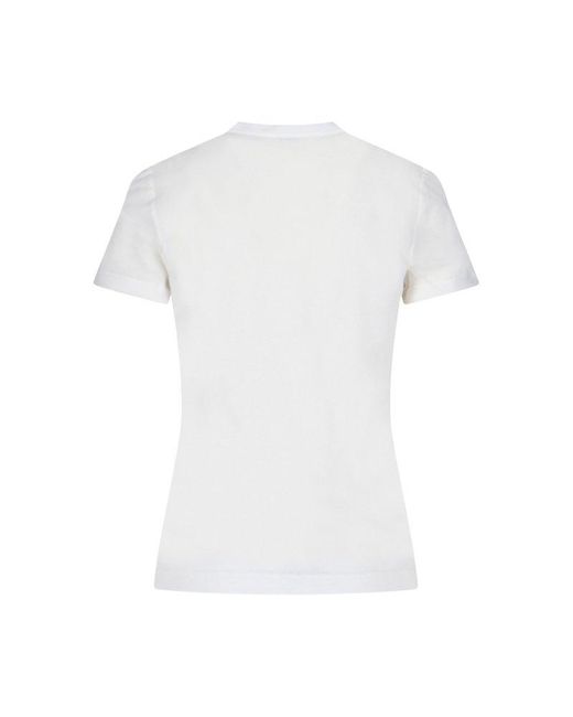 Zanone White Classic Crew Neck Top