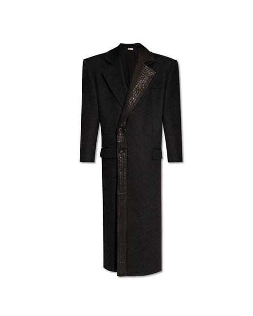 The Mannei Black Oversized Tailored Coat