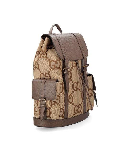 Gucci Brown Jumbo GG Backpack