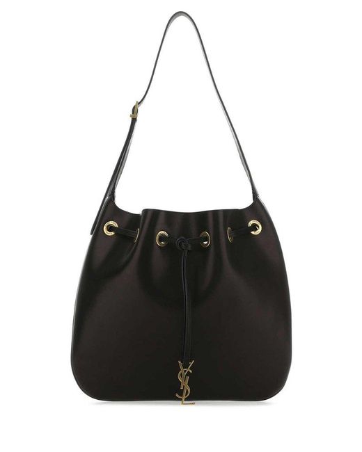 Saint Laurent Paris Vii Medium Hobo Bag in Black Lyst