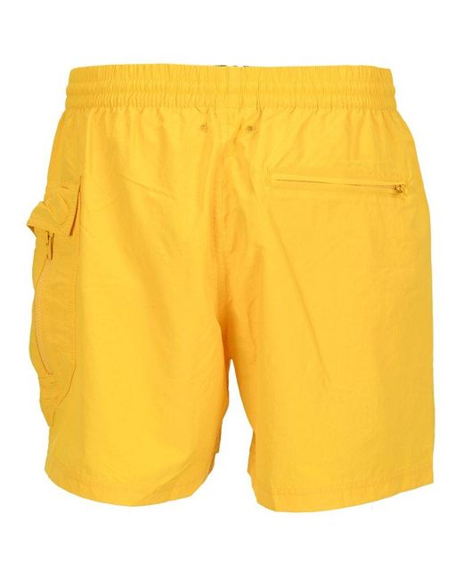 Y-3 Yellow Utility Swim Shorts for men